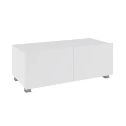 Mobile porta TV 100x37h cm 2 ante bianco lucido Mons