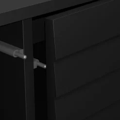 Mobile porta TV 180x60h cm 2 ante nero Wild