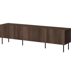 Mobile porta TV 201x58h cm 4 ante noce cannettato Gabiot