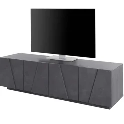 Mobile porta TV 163x46h cm 4 ante ossido Zenzero Gihome®