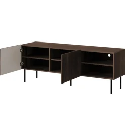 Mobile porta TV 150x58h cm 2 ante 2 vani noce cannettato Gabiot