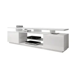 Mobile porta TV 180x56h cm bianco lucido Blackburn