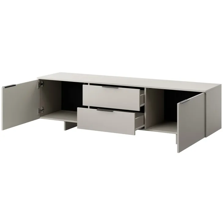 Mobile porta TV 180x55h cm 2 cassetti beige cashmere Stone