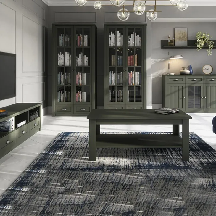 Mobile porta TV 158x49h cm 3 cassetti verde Provenza