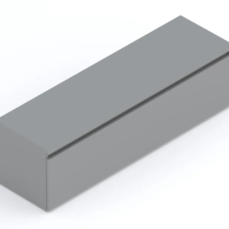 Mobile porta TV 138x40h cm con cassettone grigio scuro Sunset