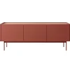 Mobile porta TV 144x55h cm design moderno 3 ante rosso Passion