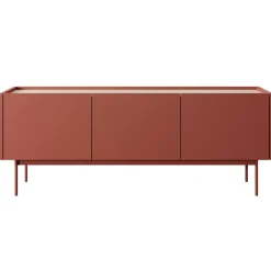 Mobile porta TV 144x55h cm design moderno 3 ante rosso Passion