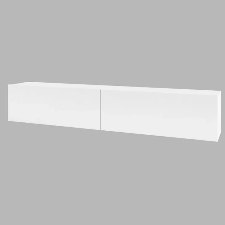 Mobile porta TV 180x35h cm moderno bianco Fusion