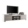 Mobile porta TV 190x50h cm moderno laccato bianco lucido Essential
