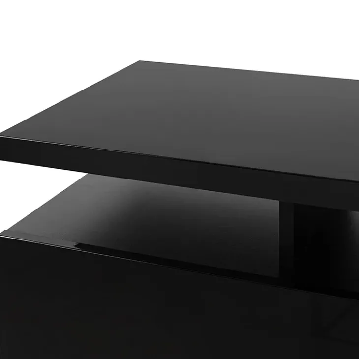 Mobile porta TV 180x56h cm nero lucido Blackburn