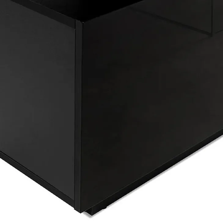 Mobile porta TV 180x56h cm nero lucido Blackburn