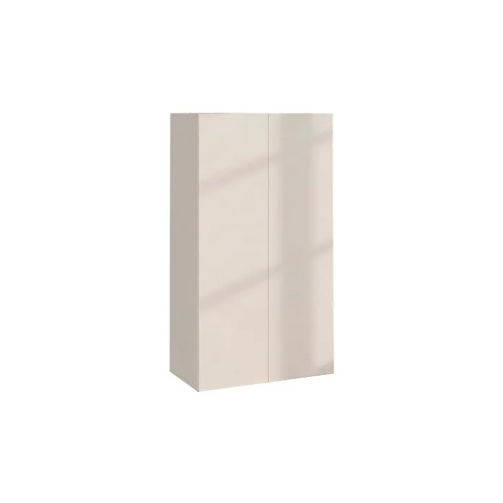 Mobile scarpiera multiuso ingresso 63x114h cm 2 ante beige cashmere top rovere scuro Mercor