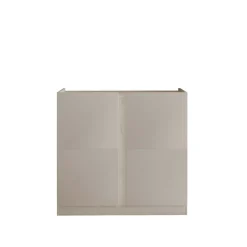 Mobile scarpiera 95x91h cm 2 ante beige cashmere e olmo Melissa
