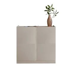 Mobile scarpiera 95x91h cm 2 ante beige cashmere e olmo Melissa
