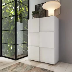 Mobile scarpiera 78x112h cm 2 ante bianco lucido Obsession