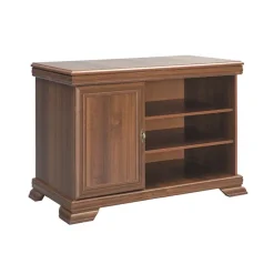 Mobile TV 108x77h cm 1 anta 3 scaffali arte povera quercia Kelly