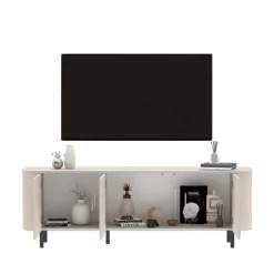 Mobile TV 180x60h cm 3 ante beige cashmere Lucrezia
