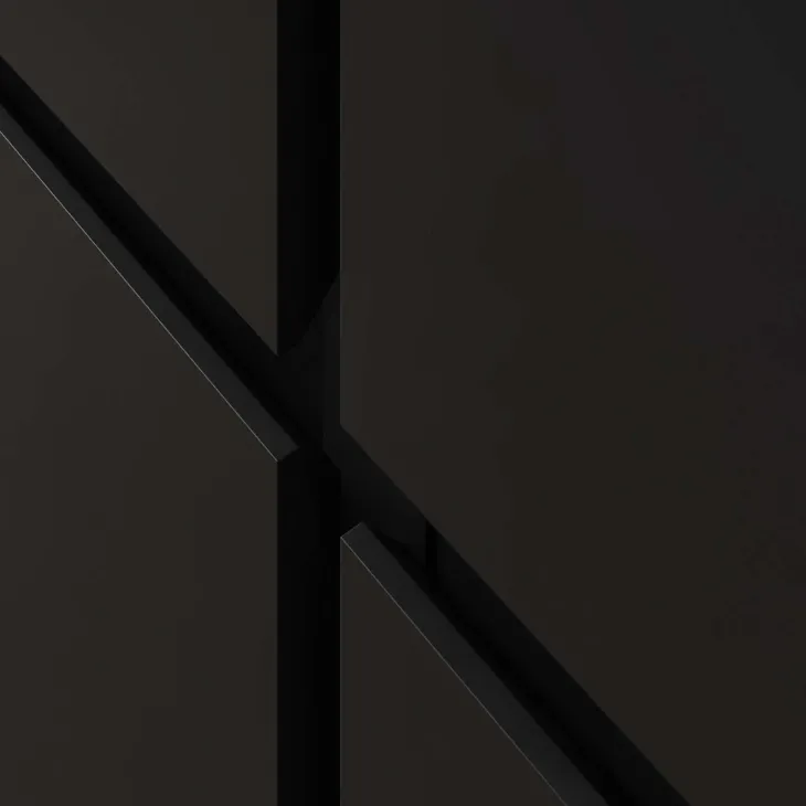 Mobile tv 195x48h cm 2 ante 2 cassetti 2 ribaltine nero Edge