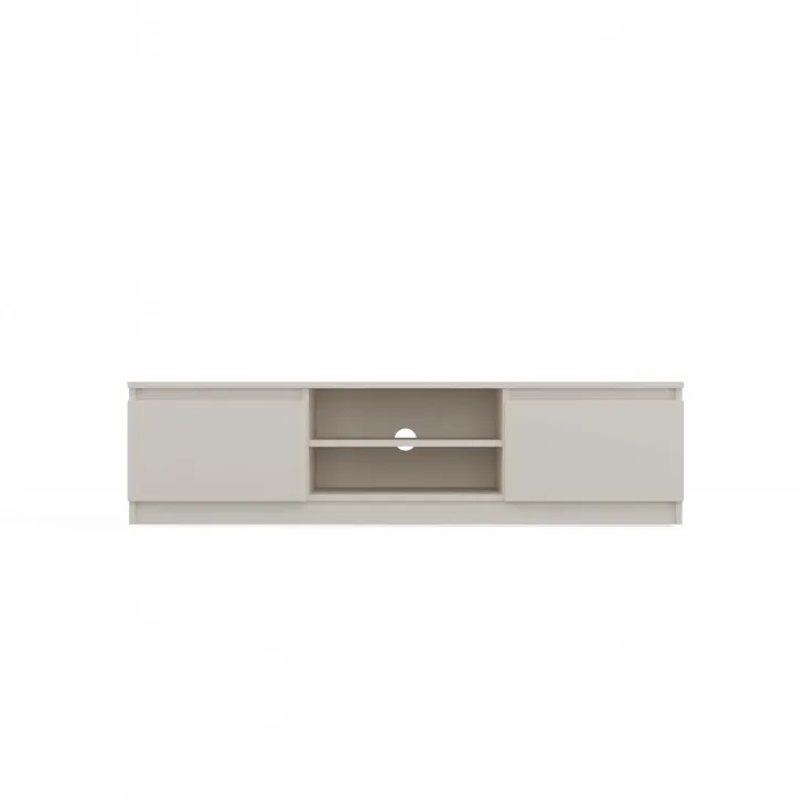 Mobile TV 140x36h cm 2 ante 2 vani a giorno beige cashmere Kitri