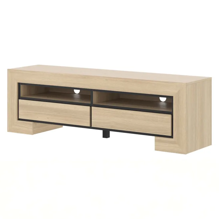Mobile TV 160x51h cm 2 cassetti rovere Écarté