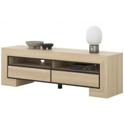 Mobile TV 160x51h cm 2 cassetti rovere Écarté