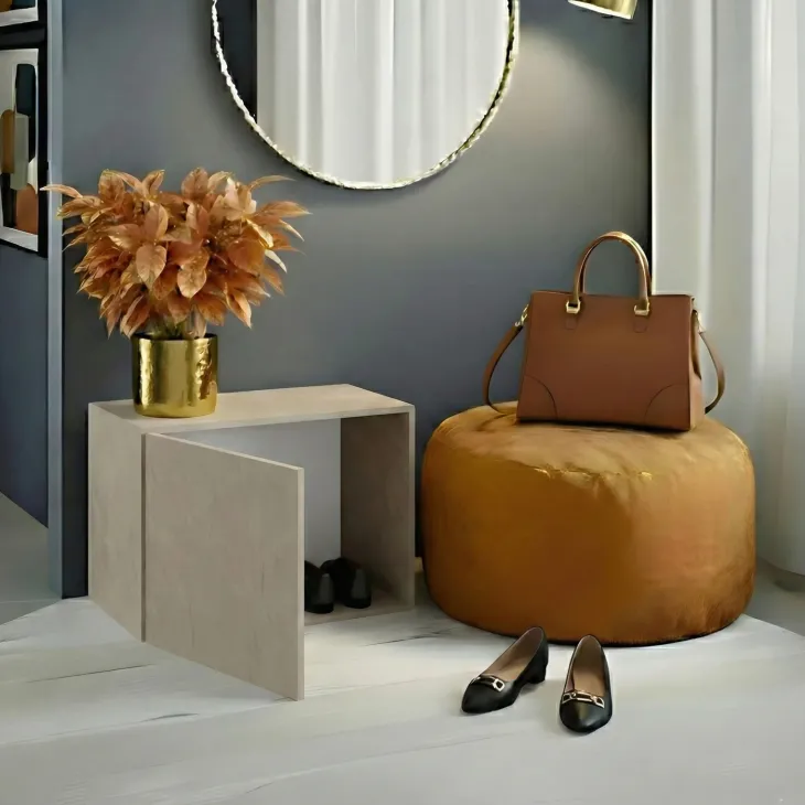 Modulo da terra 55x40 cm con anta reversibile tortora Sunset
