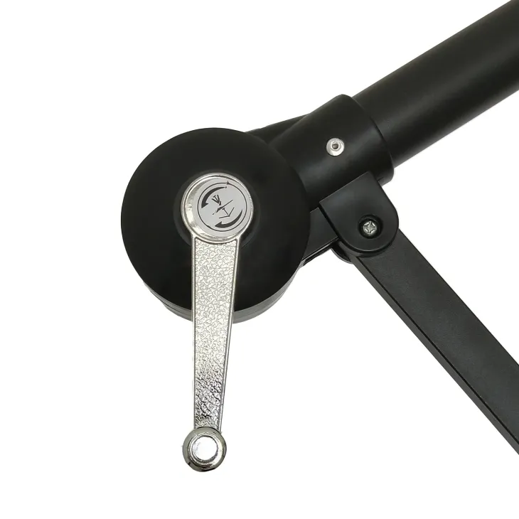 Ombrellone rotondo Ø3m con palo laterale telo grigio struttura nera Ibiza