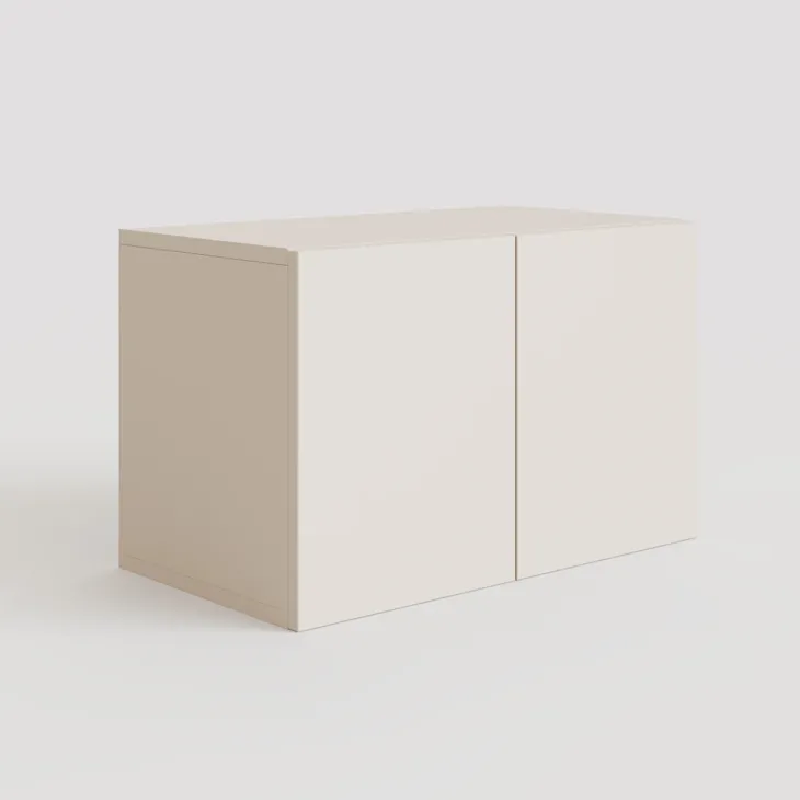 Panca da terra ingresso 63x35h cm 2 ante beige cashmere Sunset