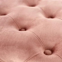 Panca moderna 100x45cm in tessuto rosa oro Napoleon