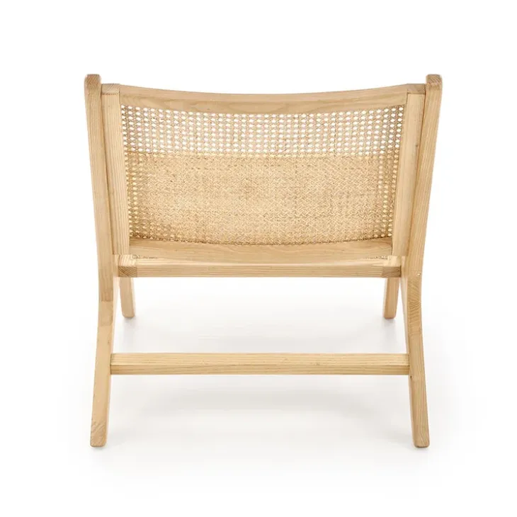 Panca relax moderna in rattan naturale Salvin