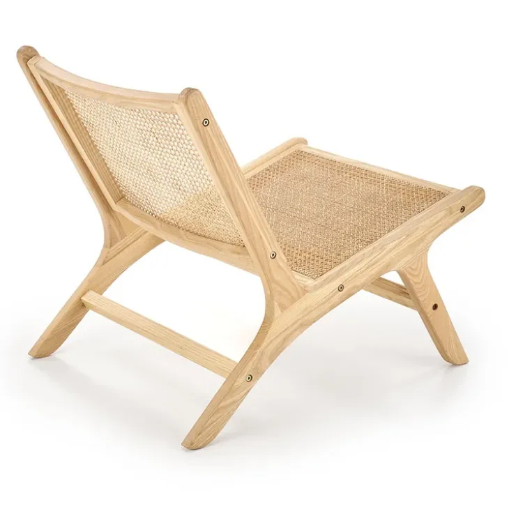 Panca relax moderna in rattan naturale Salvin