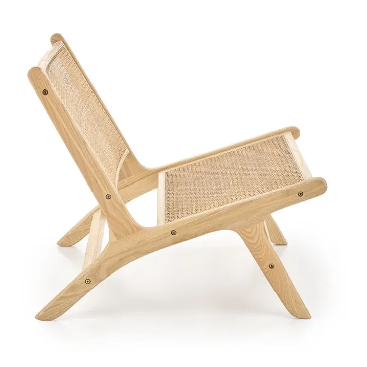 Panca relax moderna in rattan naturale Salvin
