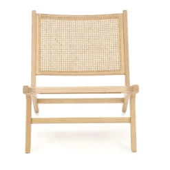 Panca relax moderna in rattan naturale Salvin