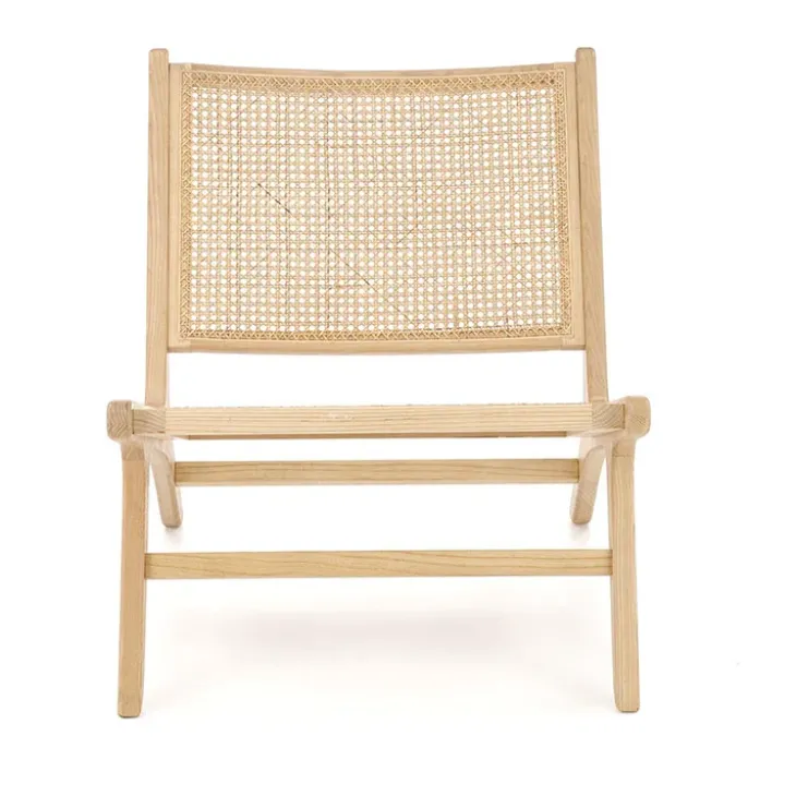 Panca relax moderna in rattan naturale Salvin