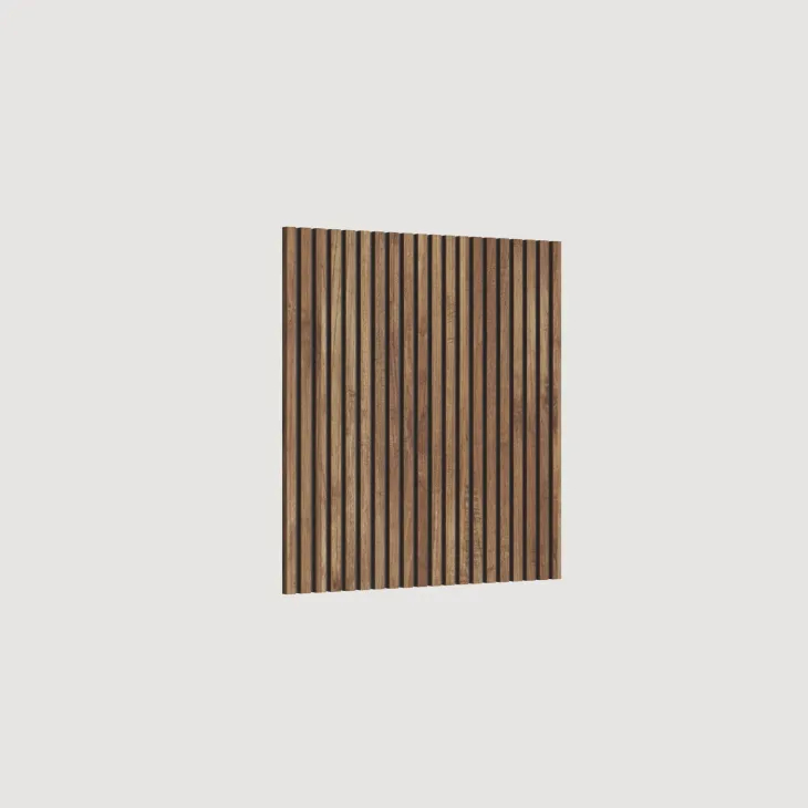 Pannello cannettato a muro 69x74h cm rovere scuro Sunset Decor