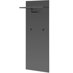 Pannello parete con mensola e appendiabiti 60x157h cm antracite California Gihome®