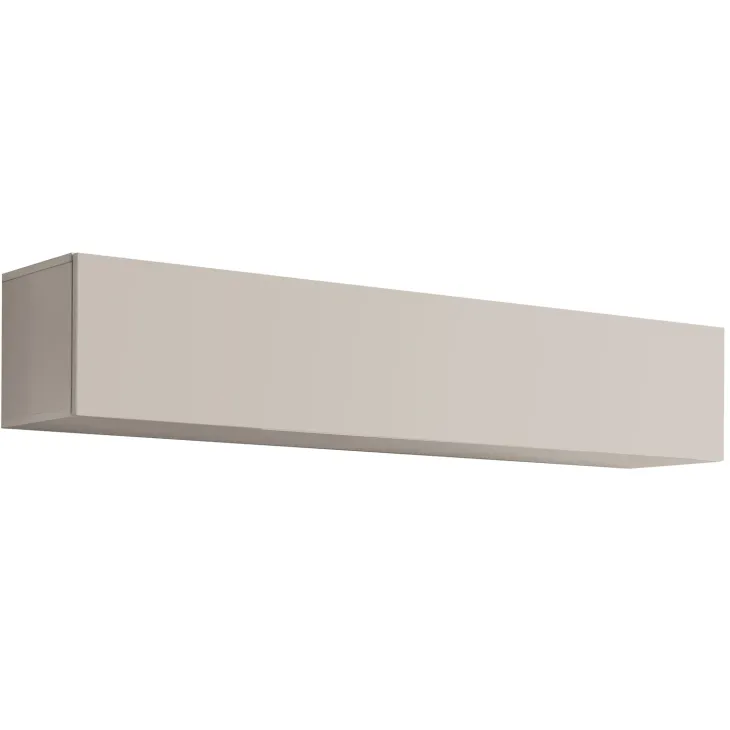 Parete attrezzata sospesa 160x150h cm con biocamino beige cashmere Ignis 2 Gihome®