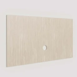 Parete attrezzata sospesa 207x180h cm effetto travertino rovere chiaro Sunset Decor 1046
