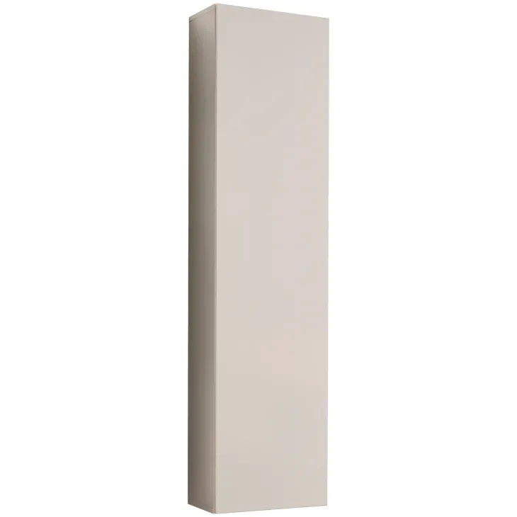 Parete attrezzata sospesa 260x170h cm con biocamino beige cashmere Ignis 5 Gihome®