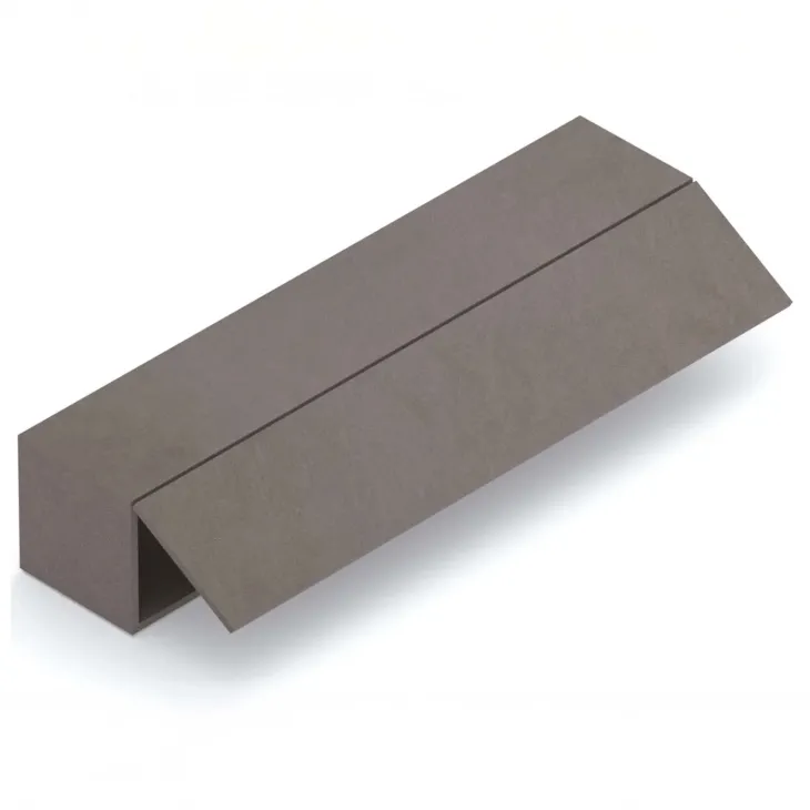 Parete attrezzata sospesa 276x260h cm con pannello cannettato marrone beige rovere chiaro Sunset Decor 1045