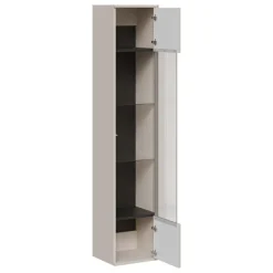 Parete attrezzata sospesa 272x200h cm moderna beige cashmere Bellagio 1