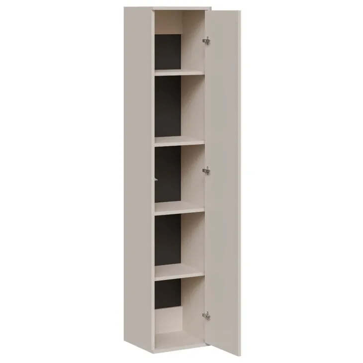 Parete attrezzata sospesa 272x200h cm moderna beige cashmere Bellagio 1