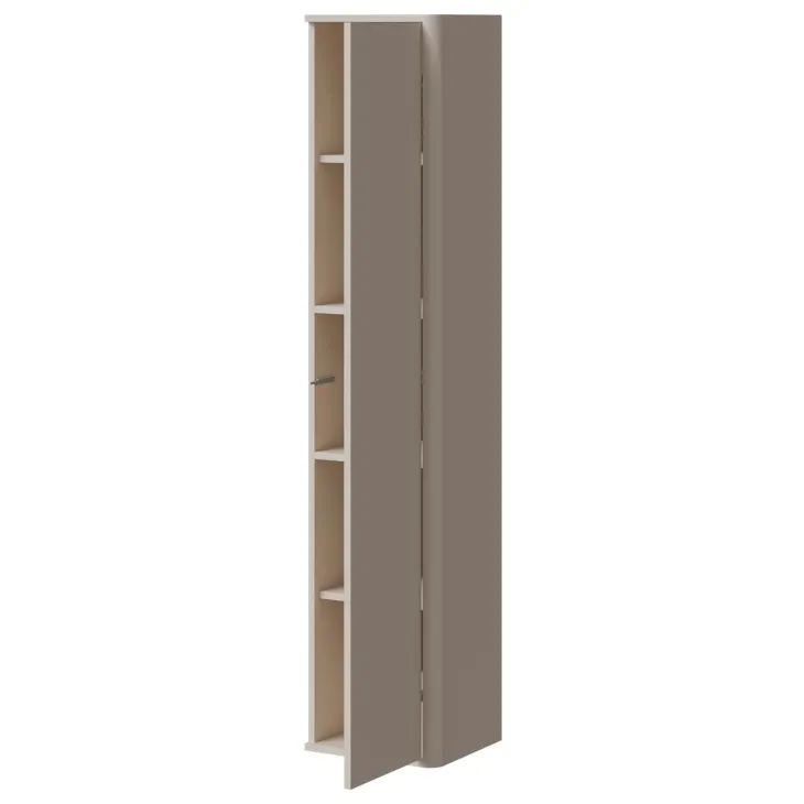 Parete attrezzata sospesa 272x200h cm moderna beige cashmere Bellagio 1