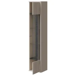 Parete attrezzata sospesa 272x200h cm moderna beige cashmere Bellagio 1