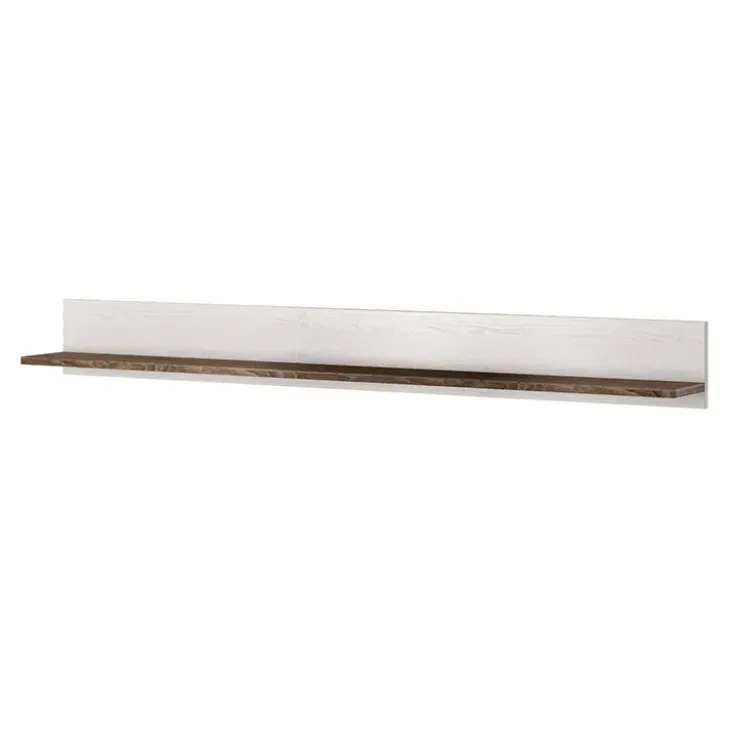 Parete attrezzata 325x206h cm bianco frassinato rovere Paloma 2