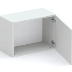 Parete attrezzata 280x202h cm bianco lucido grigio chiaro antracite Sunset 1037
