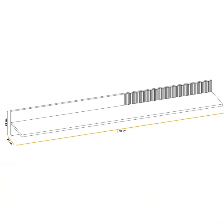 Parete attrezzata 320x198h cm con biocamino rovere beige cashmere Cadiz