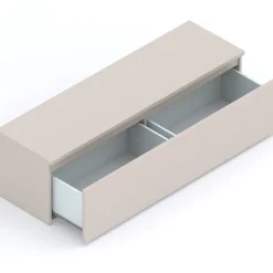 Parete attrezzata 285x195h cm marrone beige rovere chiaro Sunset 1030