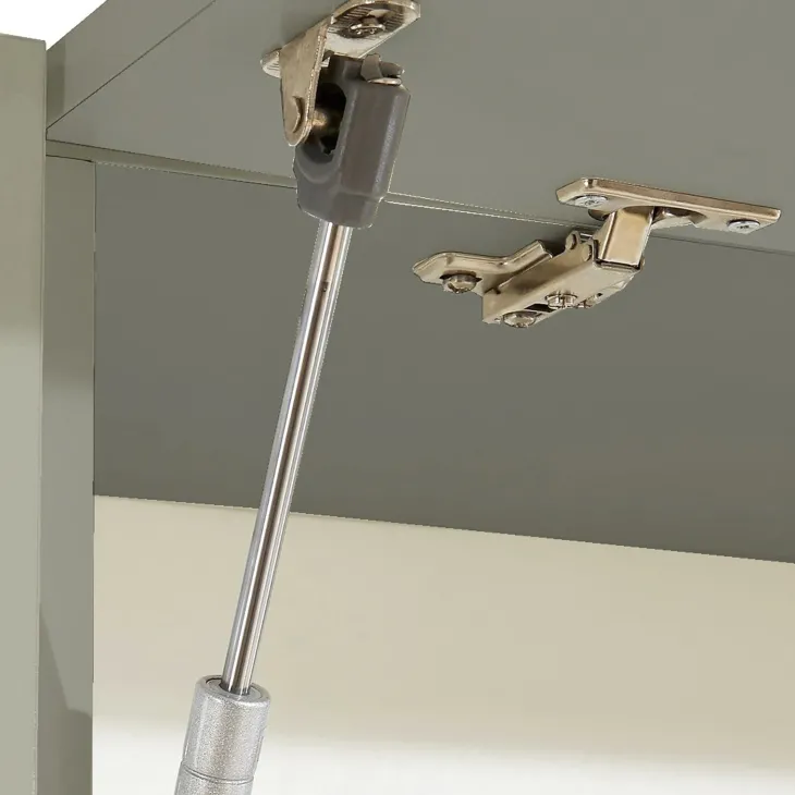 Parete attrezzata 290x190h cm moderna tortora rovere Zenith