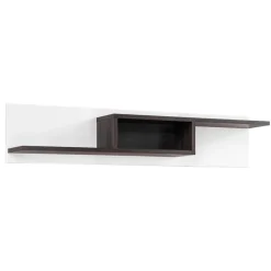 Parete attrezzata 310x197h cm moderna bianco lucido Mackay Gihome®